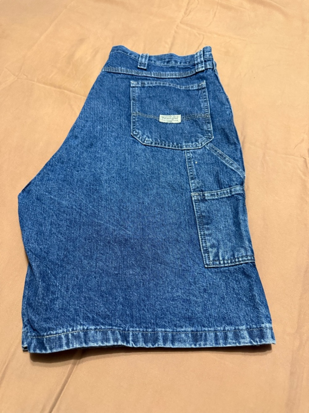 Wrangler Blue Denim Cargo Shorts